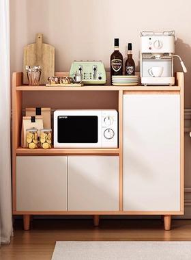 实木餐边柜茶水柜客厅靠墙一体储物柜收纳矮柜家用厨房碗柜备餐柜