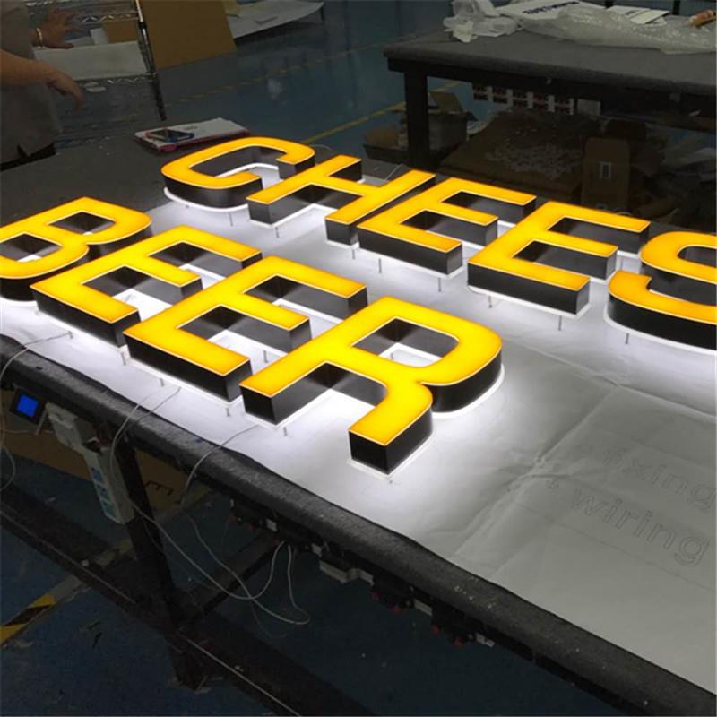 亚克力发光字led字迷你发光字广告招牌