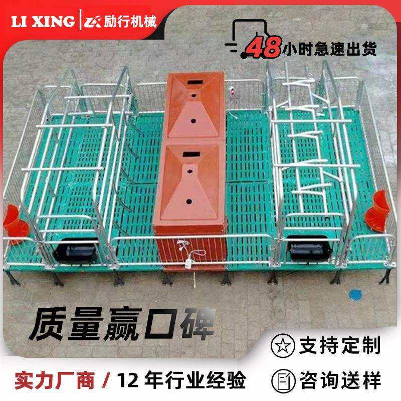 保育床仔猪双体塑料复合板热镀锌管保育栏母猪产床定位栏养猪设备