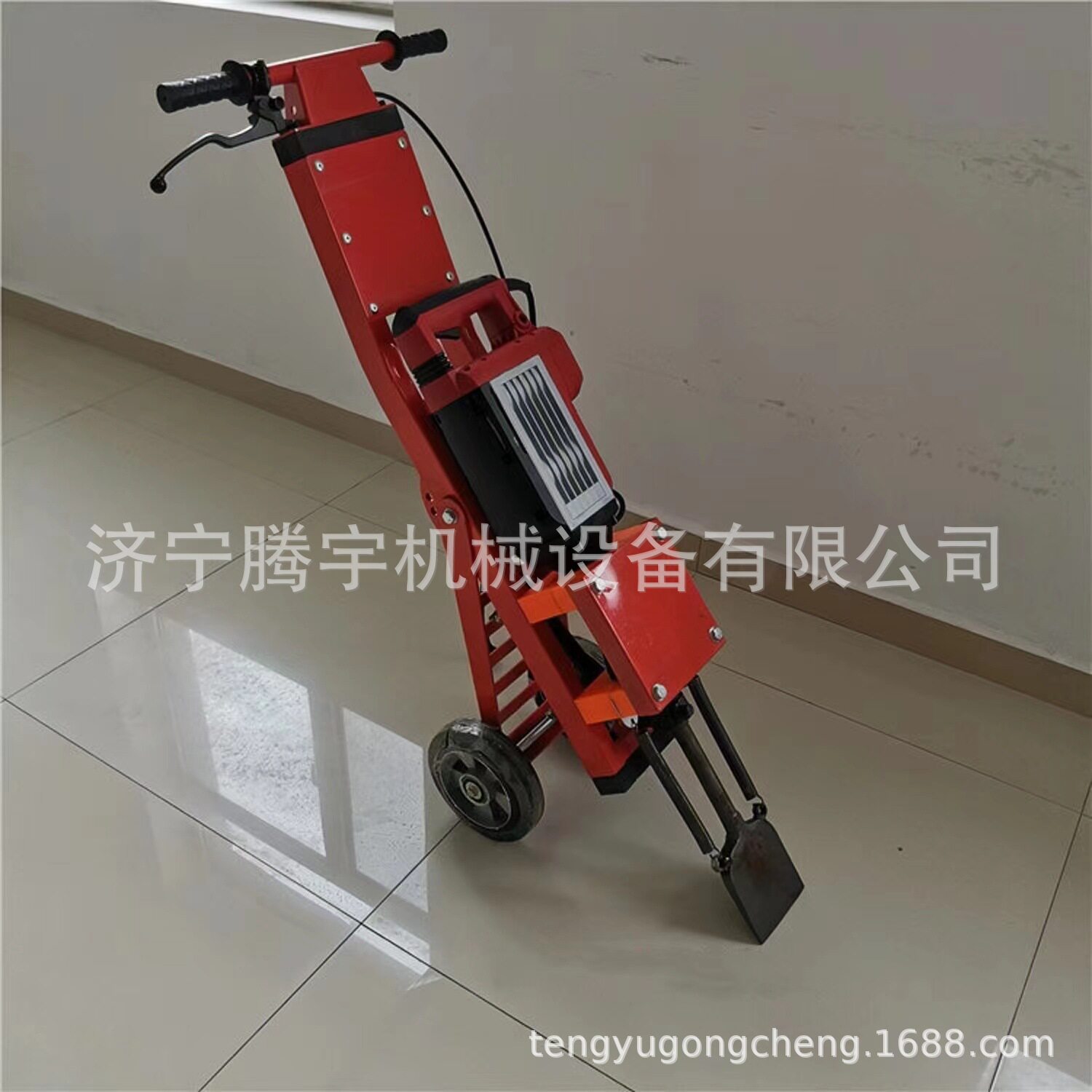 混凝土瓷砖路面破碎机手推式移动电镐车地面破碎电镐车
