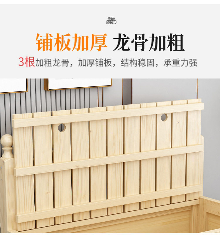 实木沙发床客厅小户型卡座床两用可折叠沙发多功能家用收纳储物床