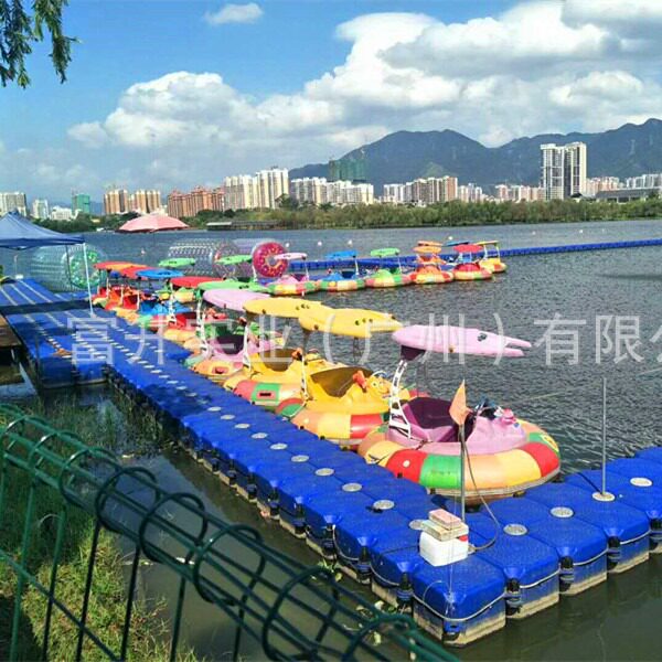 塑料浮筒高强度室外游艇泊位浮桥景区观光平台避风港码头