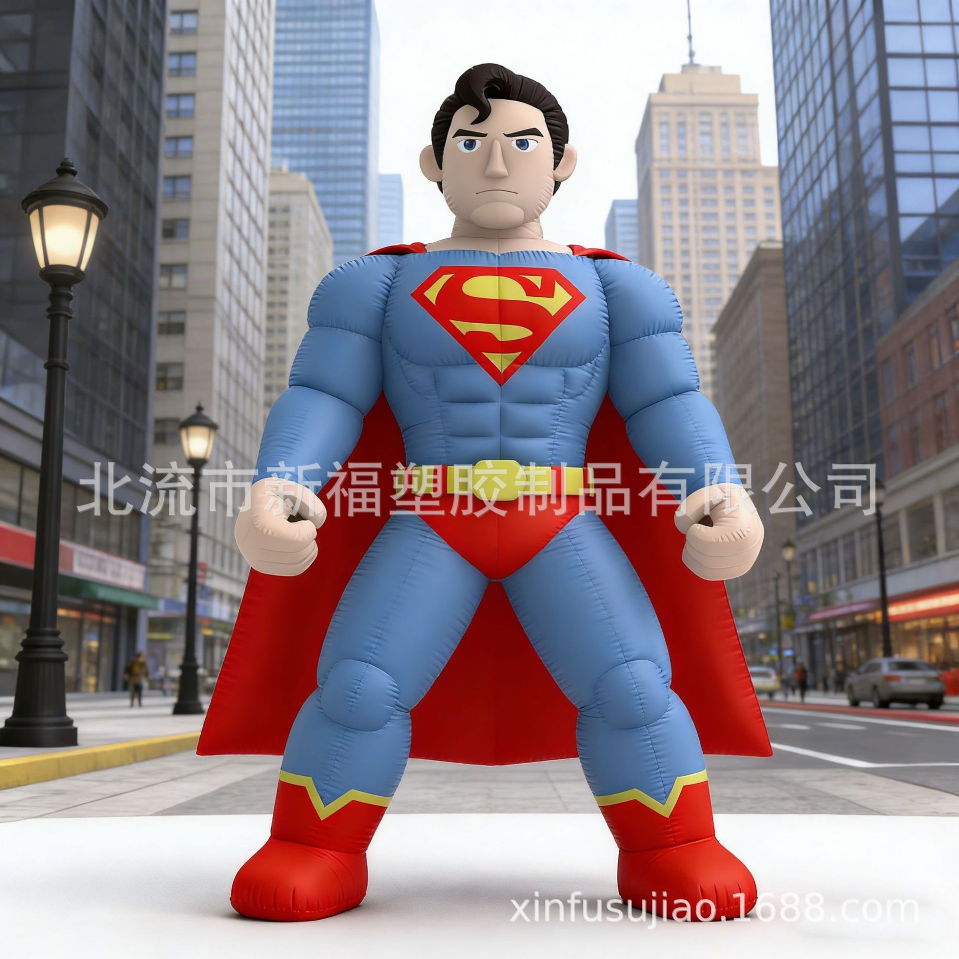 超人蝙蝠侠绿巨人充气人偶商场开业大型广告位装饰卡通超级英雄气