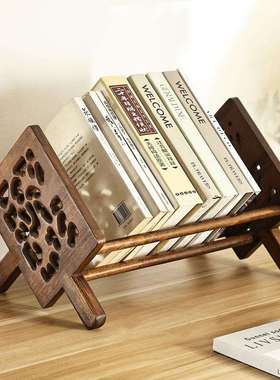 书桌小型实木桌面书架床头书柜办公桌桌上飘窗书本简易置物架