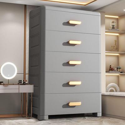 56CM宽加厚抽屉式收纳柜家用客厅置物柜多层储物柜简欧卧室床头柜