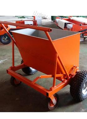 小型手推式充砂机橡胶颗粒石英砂填充机草坪颗粒填充小推车