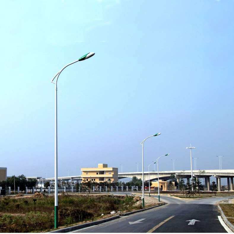 山区高速公路路灯图片江苏8-12米一次成型自弯臂路灯直销led