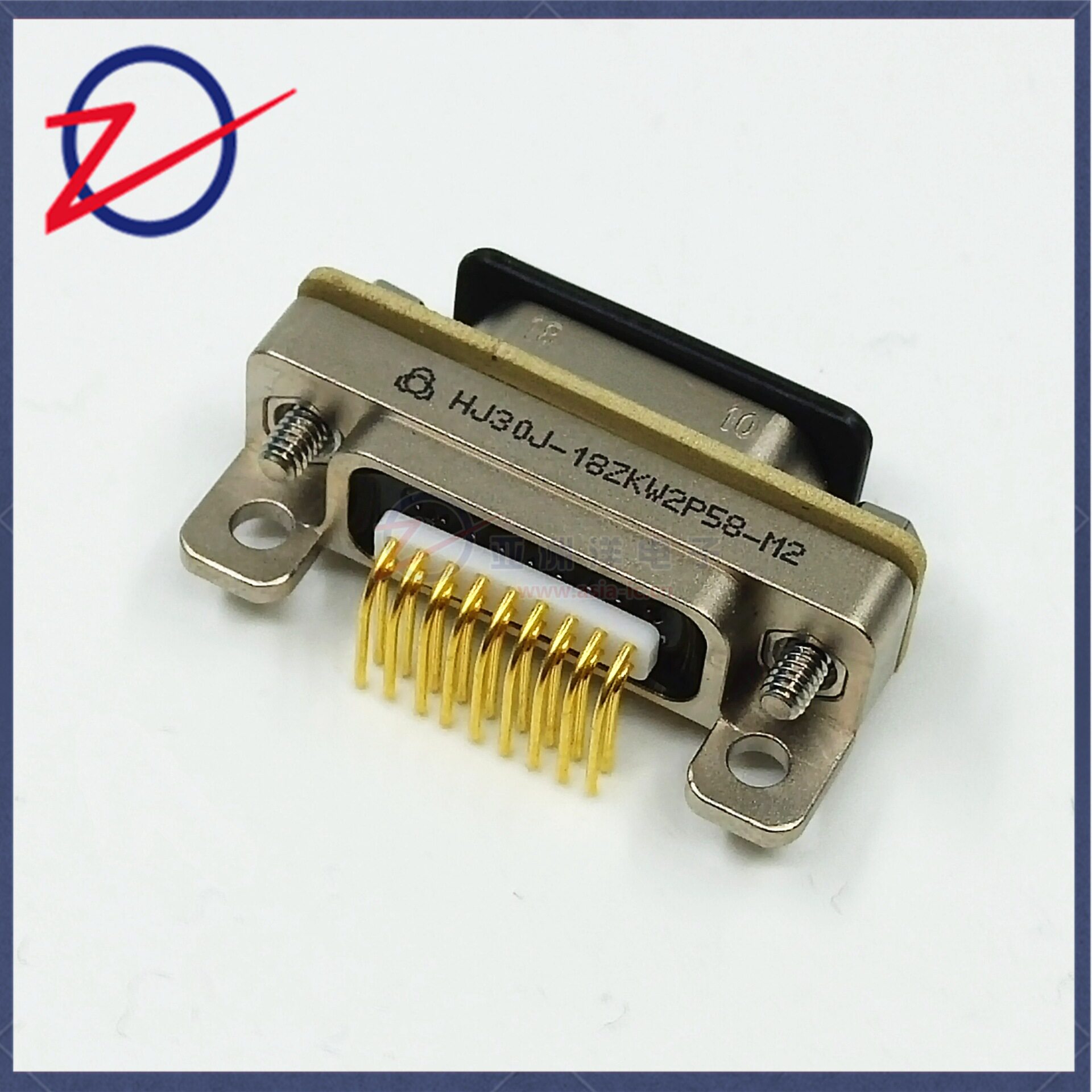 HJ30J-18ZKW2P58-M2连接器贵航高速传输微矩形镀金18pin