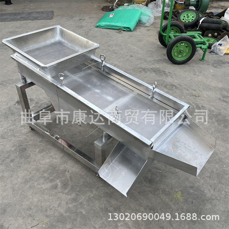 电动直线振动筛选机器小型粮食清粮机带盖子筛面粉机化工筛