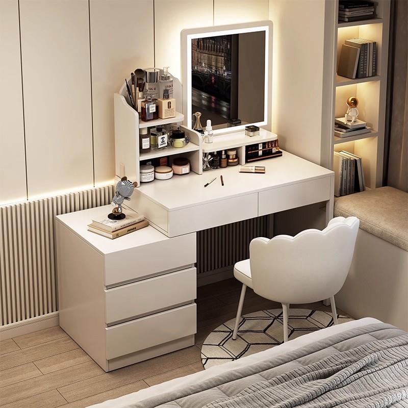 梳妆台斗柜一体卧室现代简约2025新款轻奢高级感影楼化妆桌梳妆台