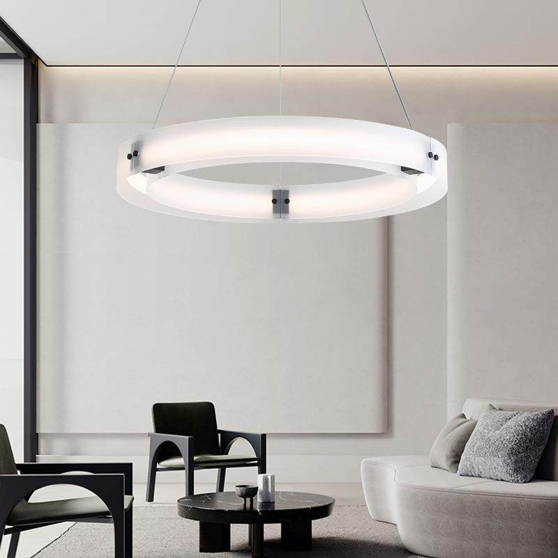 意式极简玻璃客厅吊灯现代简约北欧设计感别墅高端餐厅卧室大厅灯