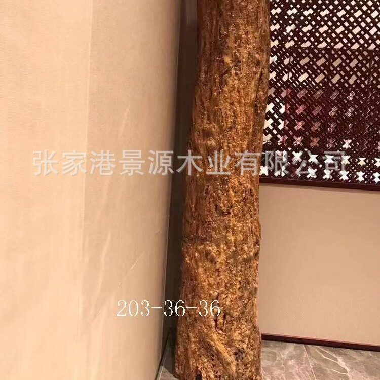 紫光檀乌木风水柱摆件非洲黑檀木唢呐料把件葫芦料雕刻木条木方原
