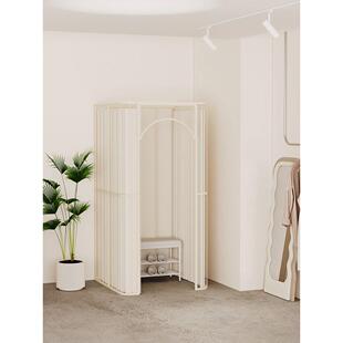 服装店移动试衣间商场临时落地式换衣间网红模特秀简易更衣室门帘