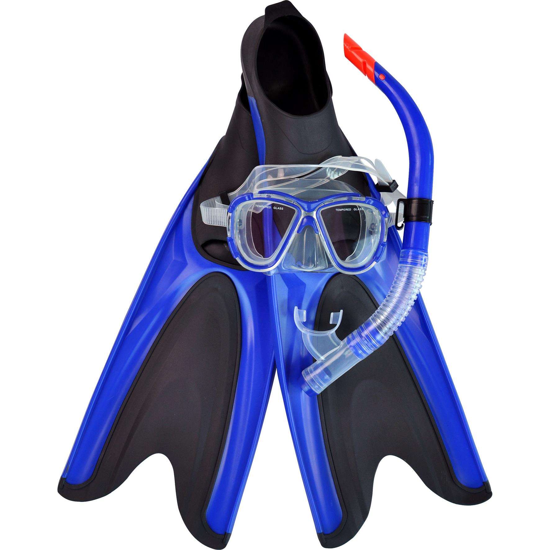 M48S40F62潜水镜全干式呼吸管面镜脚蹼浮浅装备浮潜三宝套装