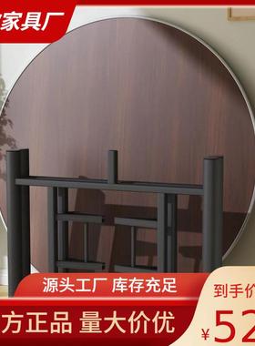 大圆桌家用10人饭桌加厚饭桌子圆桌面餐桌子宴会吃饭桌子加转盘