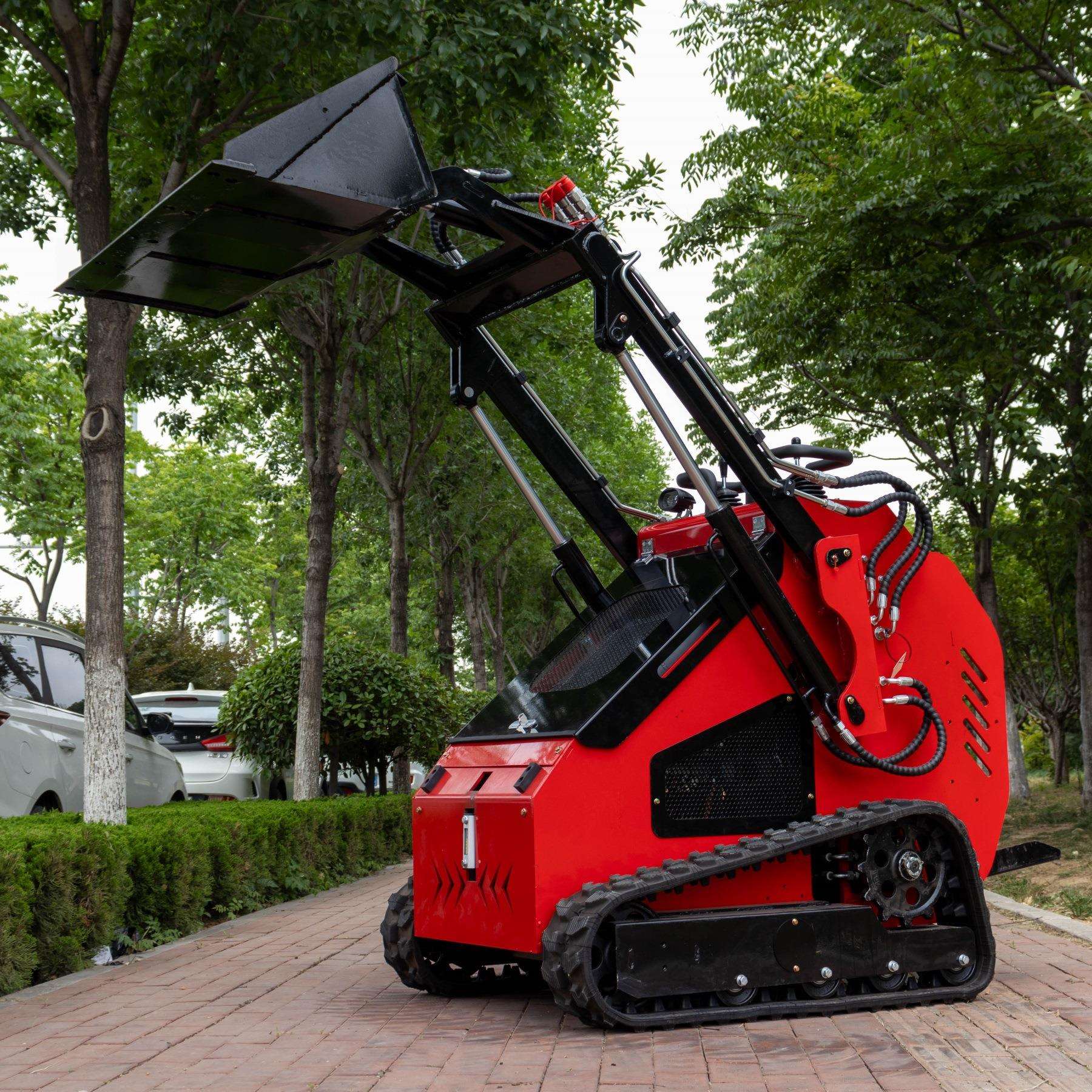 HT380型履带式滑移装载机站立式自卸车农场多功能铲车