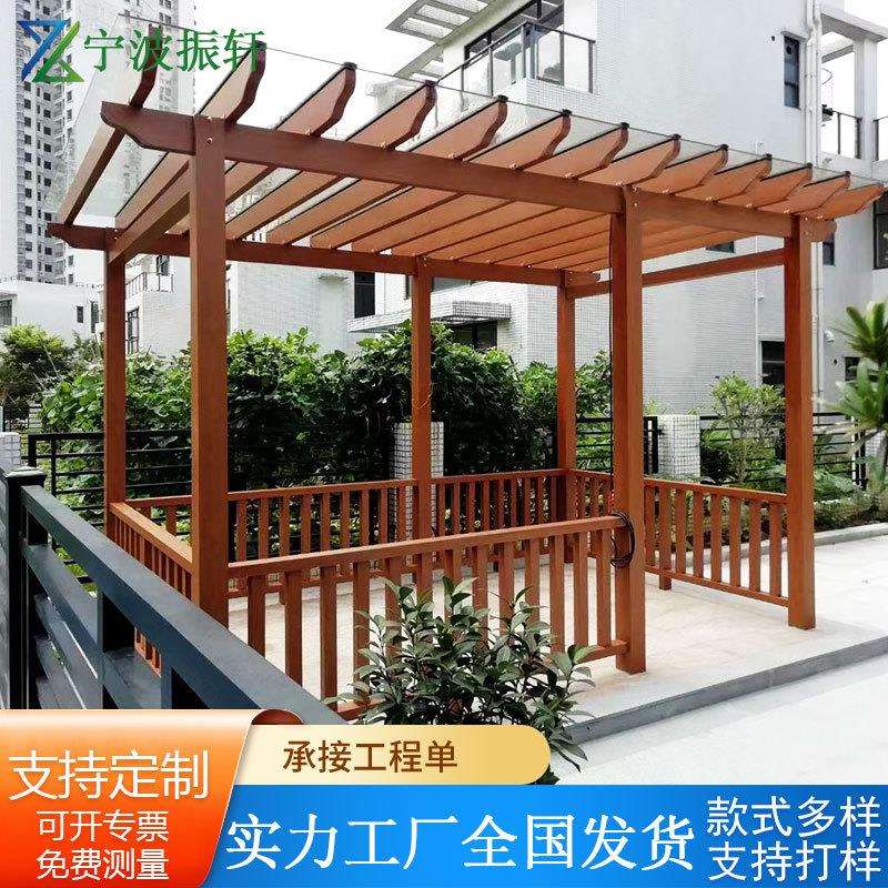 铝合金廊架文化长廊凉亭庭院户外景观廊架遮雨棚宣传栏公告栏架子