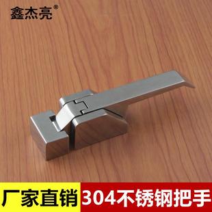 304不锈钢单联动把手蒸箱蒸柜拉手冷库门锁恒温烘箱工业烤箱把手
