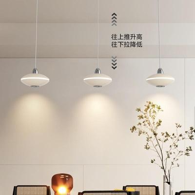 餐厅灯简约现代创意高级感吧台灯2025年新款长条直盘饭厅餐桌吊灯