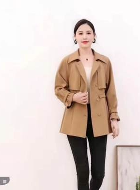 W23098  秋季时尚小个子风衣外套