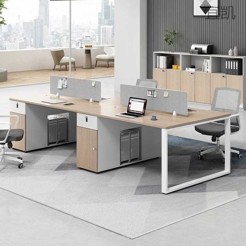 YP1新款办公桌员l工工位现代简约办公室职员桌员工办公桌椅组合一