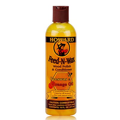 Howard FW0016 Feed-N-Wax Wood Polish and CondiRtioner Beeswa