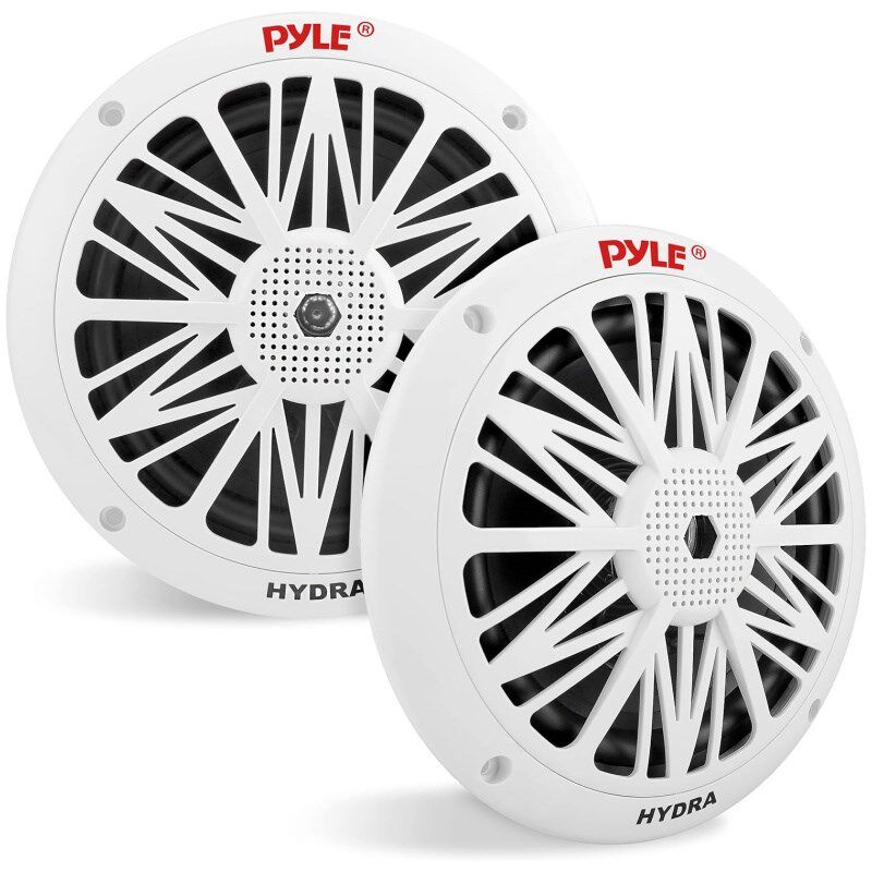 Pyle PLMR62船舶音箱 双向y防水防风雨 立体声 汽车扬声器 白 新