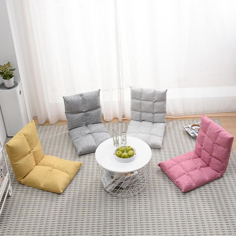 榻榻米坐垫靠背一体可折叠懒人地C上地毯坐垫好看日式地板飘窗靠