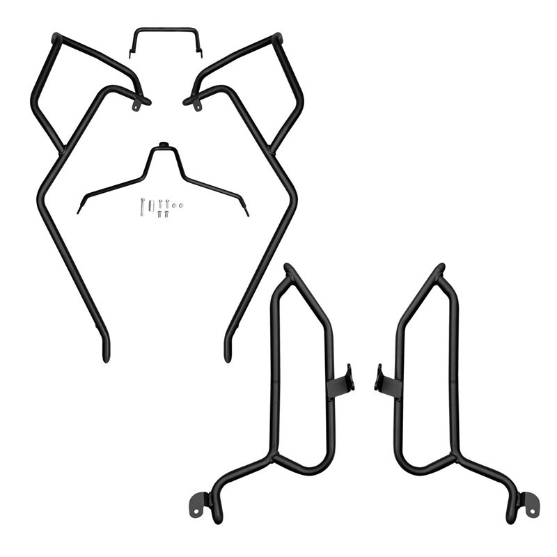 适用春风极核AE4电摩款保险杠改装配件后货架前U后护杠防摔摩托车