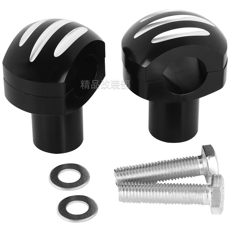 摩托 托改装f配件哈雷巡航哈雷机车龙头车把座加高立柱方向固定码