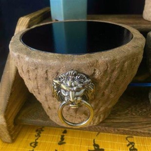 中式复古老石臼茶炉插电陶炉小型煮茶器J古法电炉丝手工石头温茶