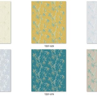 窗帘面料刺绣TZ07G竹子图案6色可选