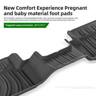 适用丰田a24款普拉多LC250右肽舵钛脚垫TPE防水环保橡胶港版地毯