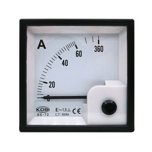 指针式交流电d流表BE-72 AC60/5A 6倍过载显示0-360A 二次电流0-5