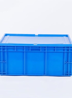 物流箱汽配周转箱塑料收纳箱工业胶箱ZY-NZ1051蓝色含平盖