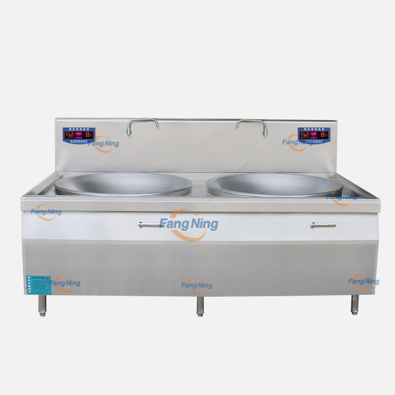 商用厨房设备大功率电磁炉双眼电磁灶食堂双头电磁大锅灶