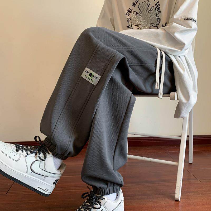 春秋款2025新款裤子男孩初中高中学生休闲长裤青少年大童运动卫裤