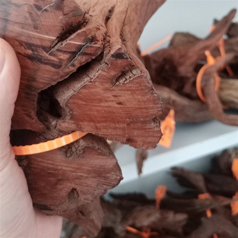 淡水笔记40CM以内鱼q缸造景沉木拱桥型天然紫柚树桩根装饰乌龟