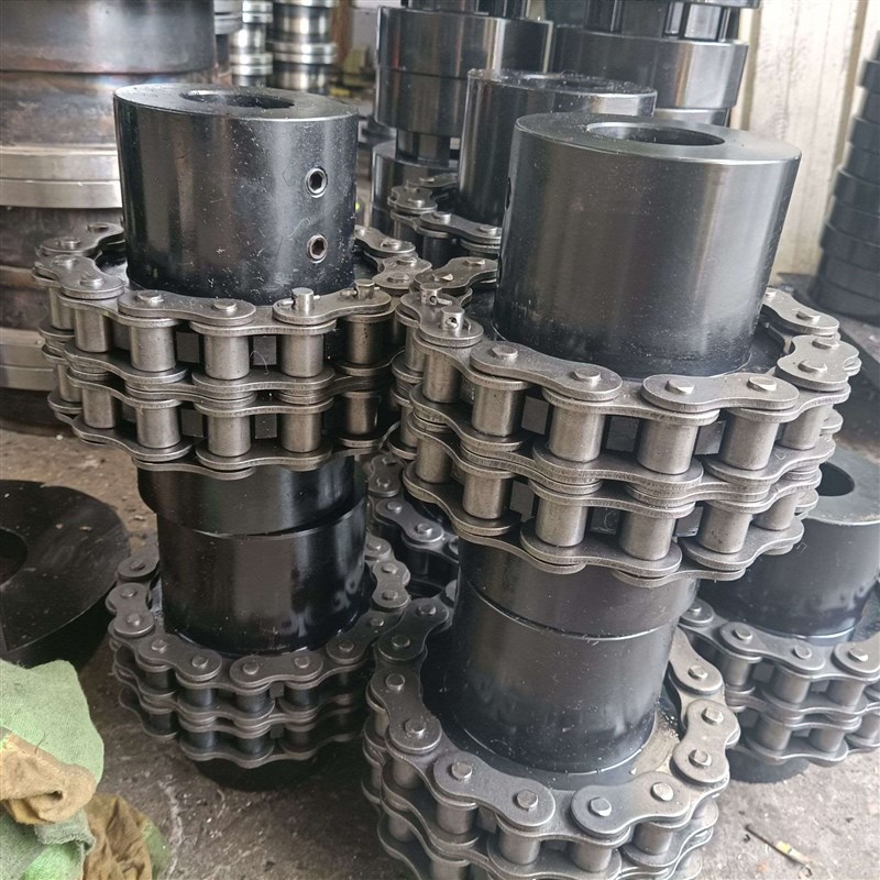 GL型滚子链联轴器传动件链轮联轴I器双排链条滚子链联轴器