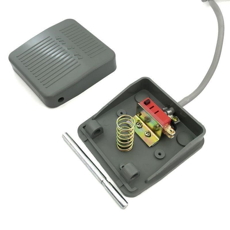 脚踏开关bTFS-201带线2米2芯3芯航空插头点胶端子机脚踩式踏板开