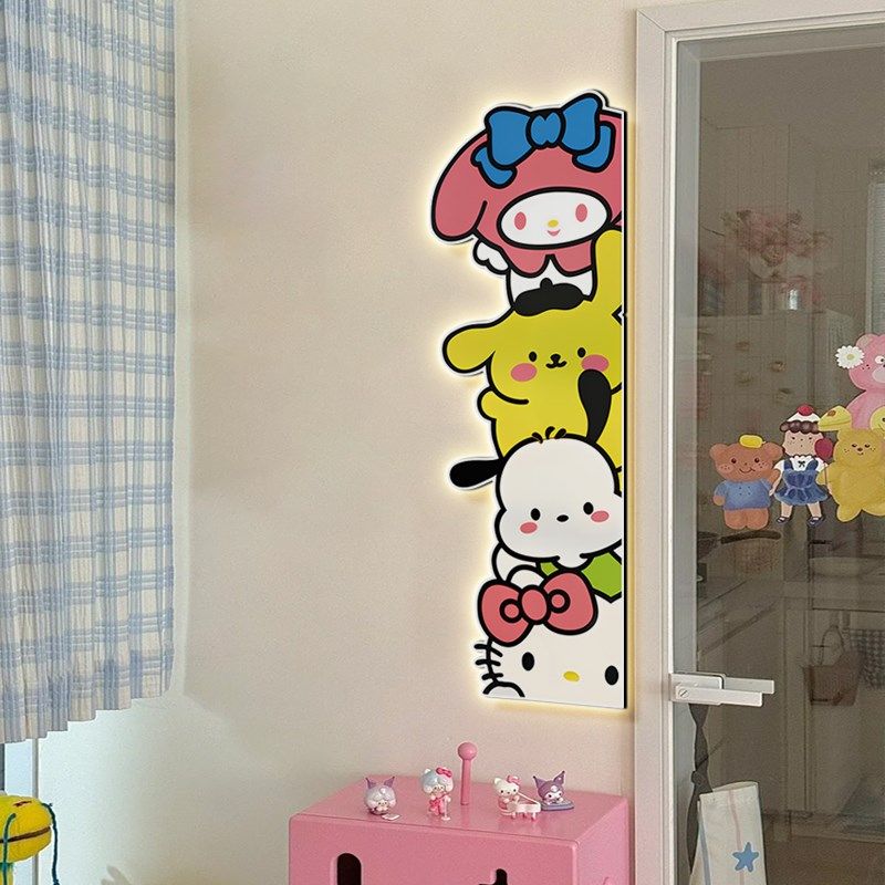 库洛米床头挂画卡通星黛露儿童房装D饰画壁灯女孩卧室房间墙面布,家居饰品,现代装饰画,淘宝优惠券,粉丝福利购,淘宝优惠卷