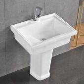 阳台洗衣池带搓板陶瓷盆卫生间立柱盆深水槽洗菜盆 3963人收藏