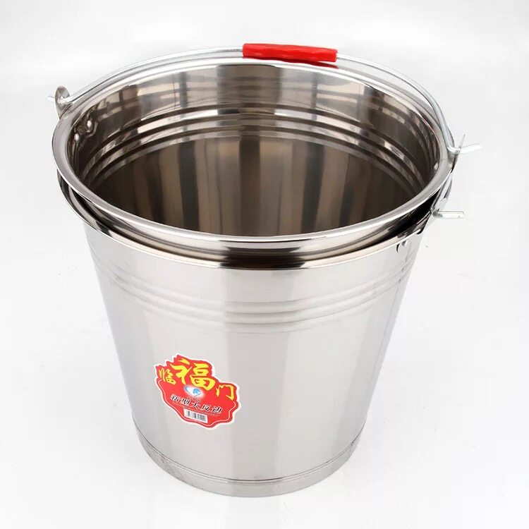 304不锈钢提水桶手提式储水桶食用桶油桶喜桶垃圾分类桶无磁带盖