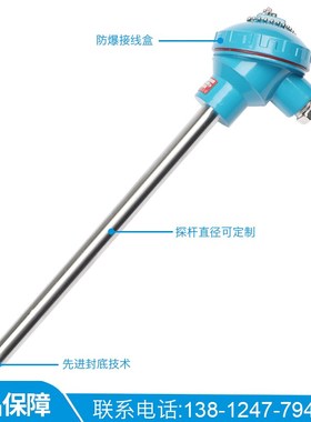 上海佳敏仪表厂铂热电阻WnZP-130/131PT100温度传感器-200-420供