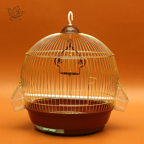 虎皮鹦鹉鸟笼子大号不锈钢电镀八哥鹩哥玄凤牡丹铁艺Y鹦鹉笼包邮