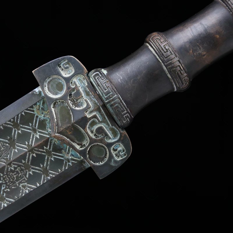 未开刃刀剑做旧j一体宝剑手工锻打越王勾践剑收藏工艺品汉剑未开