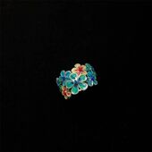 Vintage古着 Enamel flowers戒指