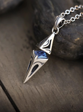 星之光芒高级感项链小众轻奢帅气男吊坠潮流嘻哈痞帅街边学生新款