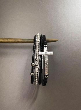 Vintage古着Leathercross手环