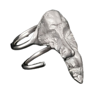 无性别面具戒指小众设计暗黑冷淡风高级感复古人脸潮男开口指环